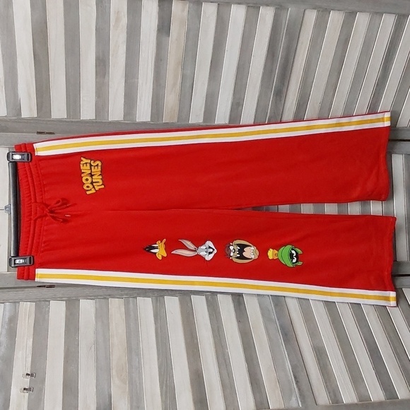 Women's Looney Tunes Graphic Flare Lounge Pants | Small - Picture 1 of 9